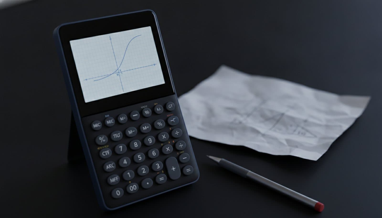 TI-84 Plus CE calculator running Rebecca's custom programs